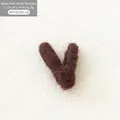 Brown reindeer antler felt ornament for Christmas DIY crafts and desktop decoration - Antler / 1 Piece