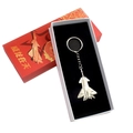 Zinc alloy J-20 stealth fighter jet keychain with a premium red gift box packaging - Camouflage J-20 With Red Gift Box
