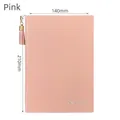 Agenda A5 rosa per piano salute con nappa in pelle e scritte dorate in rilievo - A5 / Rosa
