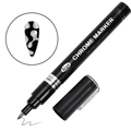 Pennarello per nail art al cromo liquido argento con punta fine 1,0mm per manicure lucide - Cromo Argento