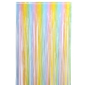 Rainbow gradient foil fringe curtain for birthday party wall decoration and backdrop - Macaron Vertical Stripe Gradient / Macaron Gradient Color