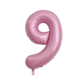 Large 40-inch gradient pink number 9 aluminum foil balloon for birthday party decor - Number 9 / Pink