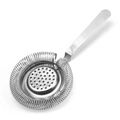Polished stainless steel Hawthorne strainer with handle and spring coil for cocktails - Classic Hawthorne Strainer