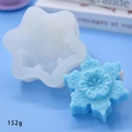 Snowflake silicone mold for DIY baking and crafts with a 152g detailed resin casting - Snowflake Style 1 (152g-10cm)