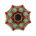 DIY diamond painting fidget spinner with colorful rhinestones and floral star patterns - Style TL06