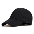 Retro black baseball cap with embroidered heart and Love Her But Leave Her Wild quote - Black