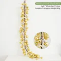 180cm golden Christmas hanging garland with bells, stars and ornaments for tree decor - Gold Bell String