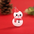 Christmas resin snowman charm with red hat and scarf for DIY jewelry and holiday decor - No.8 Snowman with Striped Hat