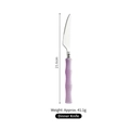304 stainless steel dinner knife with light purple bamboo handle, 21.6cm length - Purple Dinner Knife