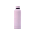 Pale pink matte stainless steel insulated water bottle with matching leak-proof lid - Pocket Pink