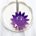 Gradient purple sunflower hair claw clip with a glossy finish for stylish updos - Purple (Sunflower)