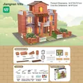 Miniature Jiangnan villa model kit with 432 pieces of real bricks and construction tools - 303 Jiangnan Villa (432 PCS)