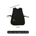 Grembiule a gilet nero impermeabile per bambini pittura per altezza 100-120cm - Grembiule a gilet per bambini - Nero (Altezza 100-120 cm)