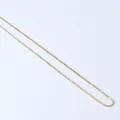 Minimalist gold-plated stainless steel box chain necklace with smooth polished finish - Gold 1.2 Box Chain (40+5)