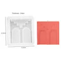 Silicone mold for DIY Roman arch castle candle, including dimensions 11.8x12.8cm - NO.5 City Gate