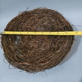 Handmade brown rattan bird nest for Easter decor, measuring 10 inches in diameter - 25CM Rattan Bird Nest