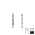 Orecchini MODIAN a catena in argento con Moissanite e certificato GRA incluso - Stile Catena Moissanite / Argento sterling 925