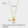 Specifiche delle dimensioni della collana dorata numero 98 placcata oro 18K - Numero 98 (DFN277)