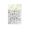 3D crystal Christmas nail stickers featuring Santa Claus, snowflakes and holiday patterns - Model to4506 Crystal