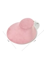 Pink velvet necklace display stand showing 16cm and 17cm dimensions on white background - Small Necklace Stand / Pink