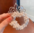 1# Fascia Per Capelli Con Strass A Doppio Strato