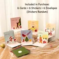 3D Pop-up Christmas card set including 6 festive designs with envelopes and stickers - Fairy Tale Christmas 3D Cards - Full Collection