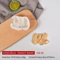 Peanut-shaped silicone mold for DIY crafts, measuring 70x90x25mm for aromatherapy stones - Peanut