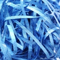 Deep blue sparkling shredded raffia grass paper filler with shiny glitter texture - 50g/Pack / PT12 Lake Blue Glitter