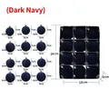 Set di 12 palline di Natale blu scuro da 6cm con texture miste in confezione - Set da 12 / Blu navy