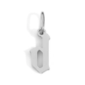 Silver gothic letter d pendant charm for DIY necklaces and bracelets minimalist style - Letter D / Steel
