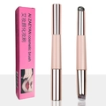 Pincel labial y corrector de doble punta en oro rosa con caja de regalo elegante - Con Caja de Color / Pincel de Labios de Silicona + Pincel para Base Impecable (Rosa)