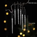 Clear acrylic Christmas spiral icicle ornaments, 13.5cm twisted hanging decorations - Icicles (Set of 6)