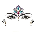 Face gem stickers with colorful rhinestones for EDM music festival party decorations - HF-058 Colorful Iridescent