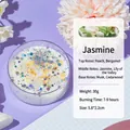 Decorative jasmine scented shell candle with dried flower petals and colorful glitters - Dried Flower Glitter / White / Jasmine