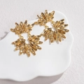 Pendientes de borla dorados con cristales marquesa ámbar para un estilo elegante y chic - Champán