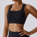 Set reggiseno sportivo nero ad alto impatto e leggings per fitness e yoga - Nero Premium