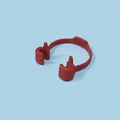 Portable red thumb-up gesture phone holder and tablet stand made of flexible silicone - Bulk/Loose Packaging / Red