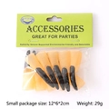Detailed view of Halloween witch finger nails packaging with small size specifications - Small Black Nails (6*1.5cm) 10pcs