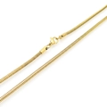 2.5mm gold-plated stainless steel snake chain necklace with lobster clasp 500mm length - Gold 2.5mmx500mm(KN203774-Z)