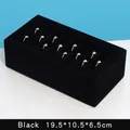 Schwarzes Schmuckdisplay aus Samt für Ringe und Armbänder Größe 19,5 x 10,5 x 6,5 cm - 19.5x10.5x6.5cm / Schwarz