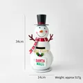 Cassetta postale natalizia a forma di pupazzo di neve con porta Santa Mail in ferro - Cassetta Postale Pupazzo di Neve