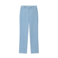 Pantalón de mujer azul claro de pernera recta con aberturas laterales y cierre de gancho - Pantalón/XS