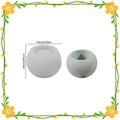 Spherical silicone mold and green resin succulent pot, diameter 9.8cm, height 6.7cm - Round Planter-Large (Diameter 9.8cm x Height 6.7cm)