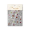 Japanse nail art stickers MS-108 met kleurrijke bloempatronen en gouden accenten - Gekleurde Madeliefjes (ms108)