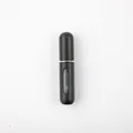 Matte black portable 5ml perfume atomizer with transparent window for travel use - 5ml / Matte Black