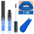 Détail du rouge à lèvres liquide bleu roi mat avec applicateur et référence de texture - Taille 11
