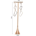 Rose gold jewelry display stand 22cm height for long geometric earrings - Water Drop Base XL / Gold