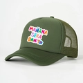 Gorra trucker verde militar con estampado Mañana Será Bonito y diseño de malla trasera - Talla única / Verde Militar