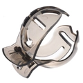 Translucent dark gray golf ball liner marker tool for precise alignment on white background - Liner Tool / Black