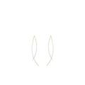 Orecchini a filo minimalisti in argento S925 con barre geometriche con finitura dorata - Argento 925 / Argento